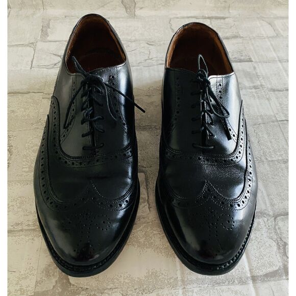 Allen Edmonds Chester Full Brogue Wingtip Oxford Classic Style Shoes Sz 9.5 D main image 8